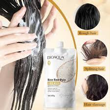 Bioaqua Rice raw pulp hair mask conditioner