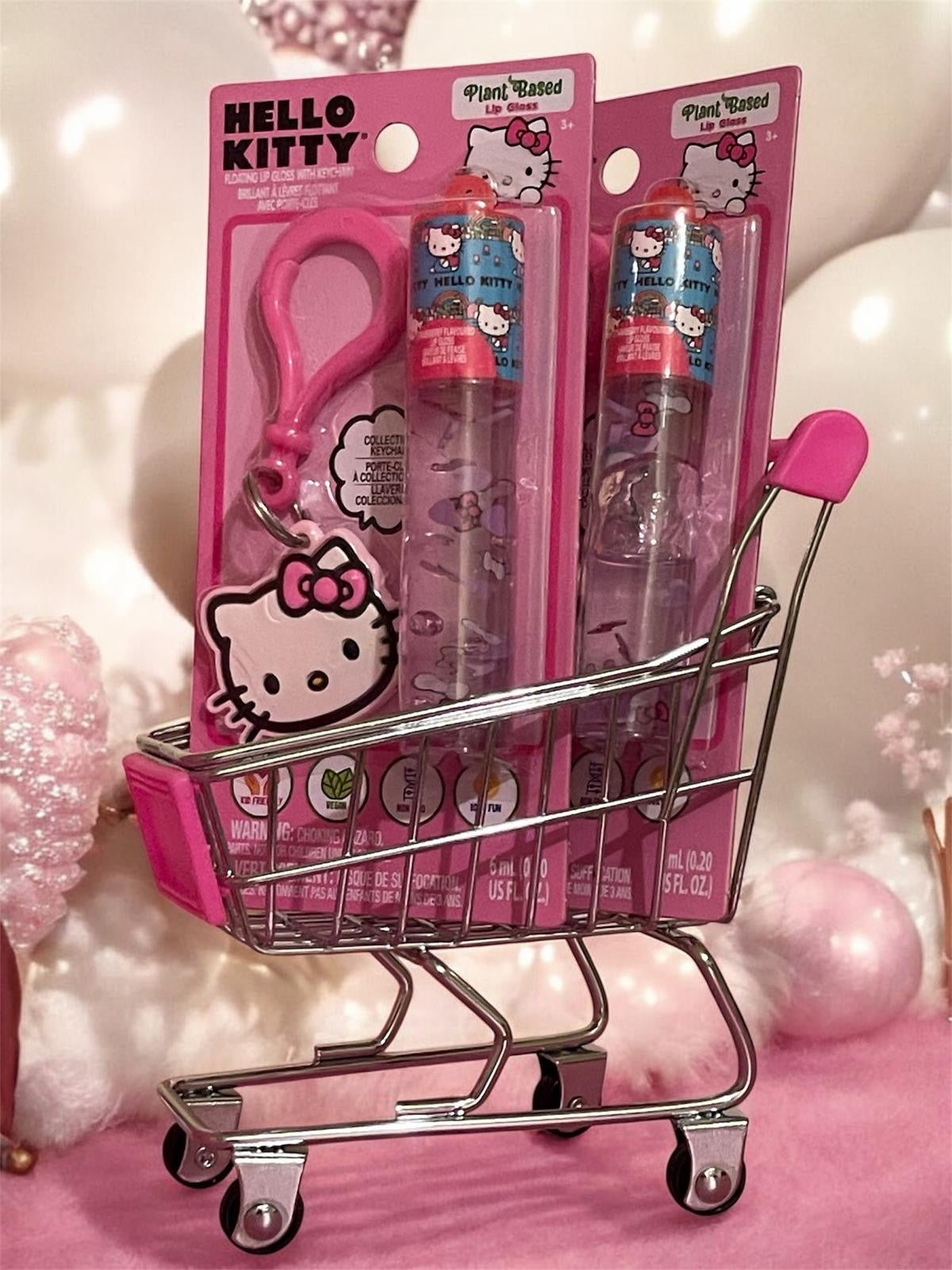 HK LIP GLOSS & KEY CHAIN