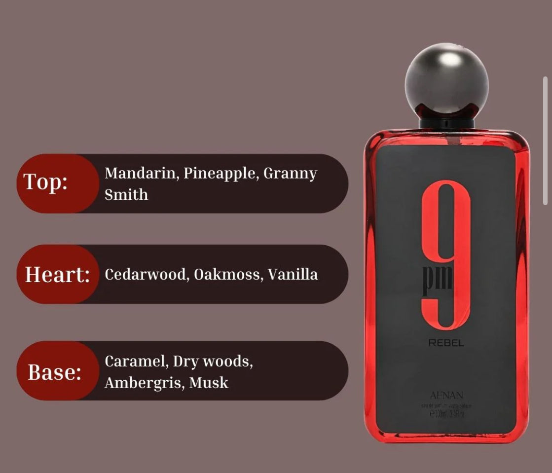 9pm Rebel by Afnan (Unisex)100ml