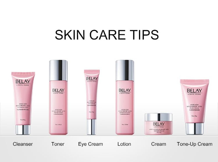 BELAY AVOCADO HYALURONIC ACID 6 PIECE SET