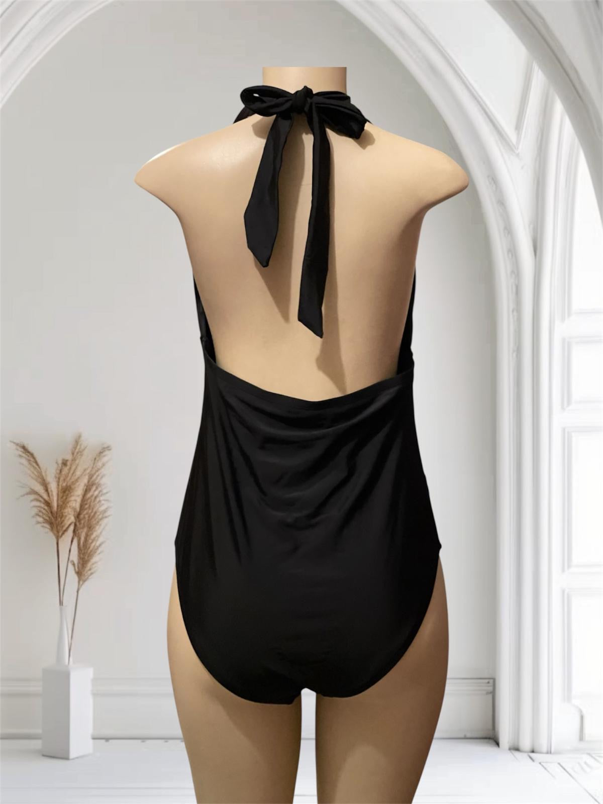 Backless bathing suit