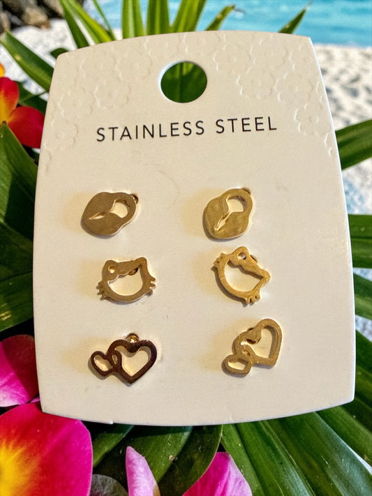 STAINLESS STEEL EARRING (STUDS)