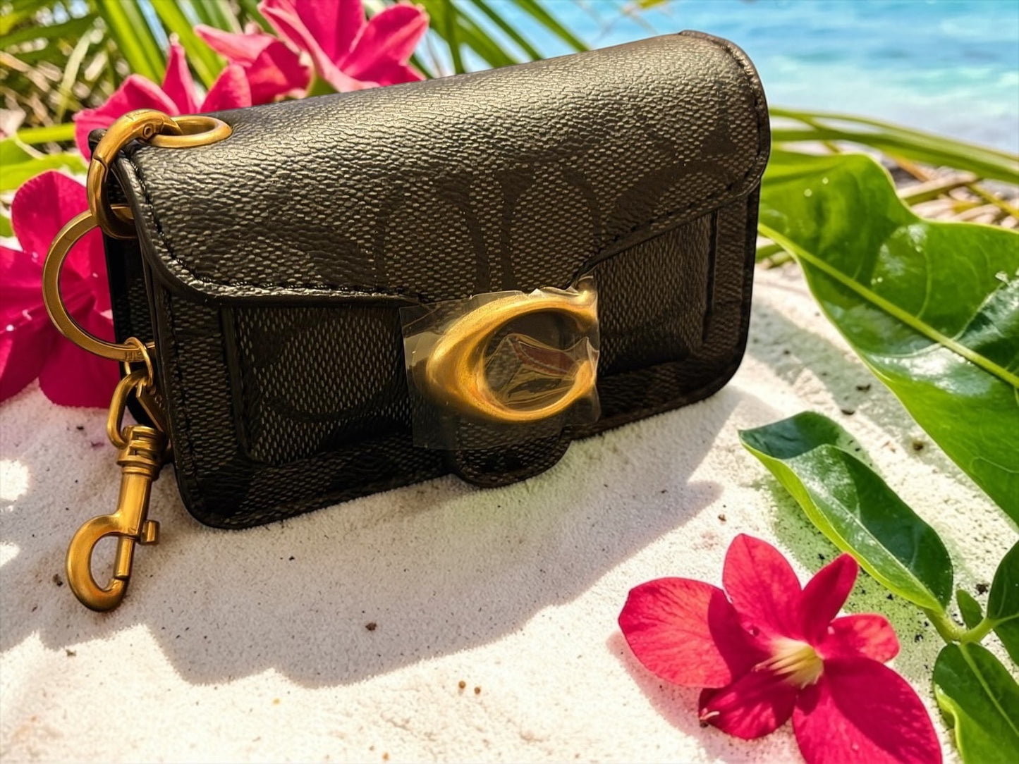 MINI COACH KEY CHAIN BAG