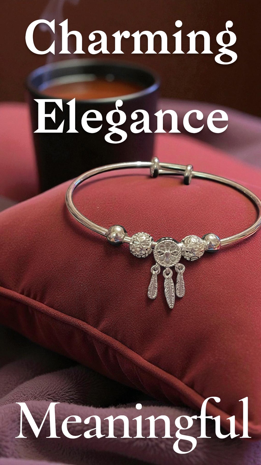 Dream catcher charm bracelet