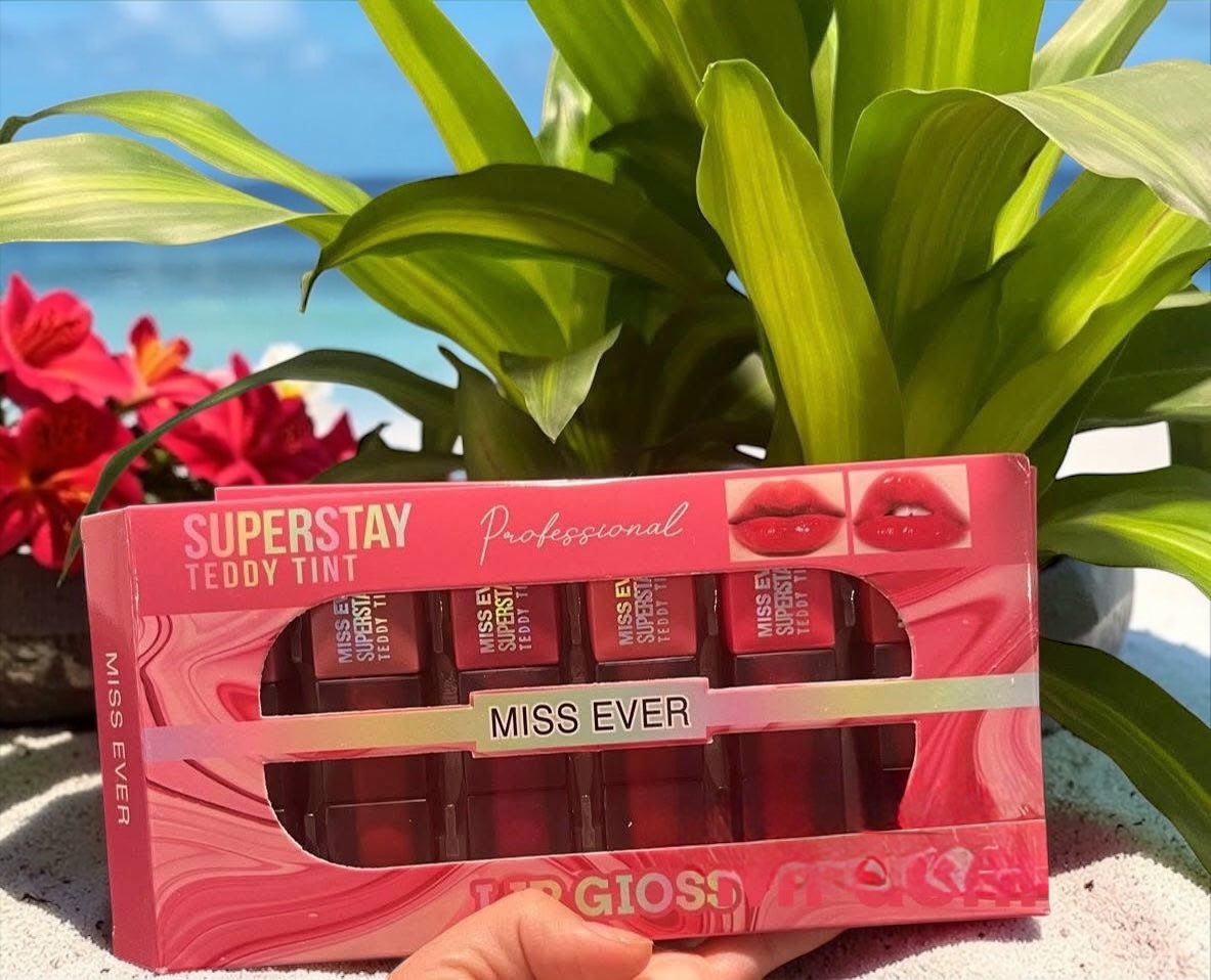 Miss Ever Superstay Teddy Tint Lip Gloss (6pcs)