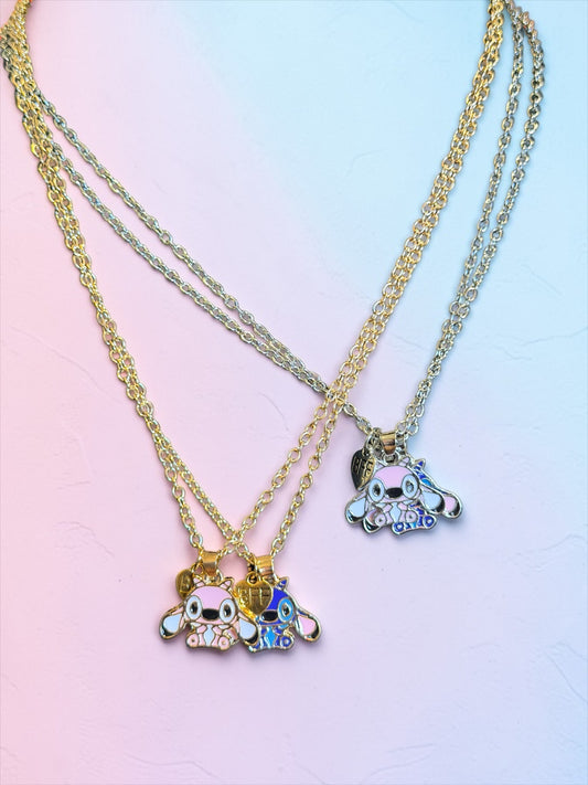 Stitch double chain gold/silver
