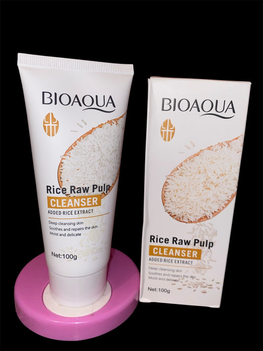 Bioaqua Rice Raw Pulp Cleanser 100g