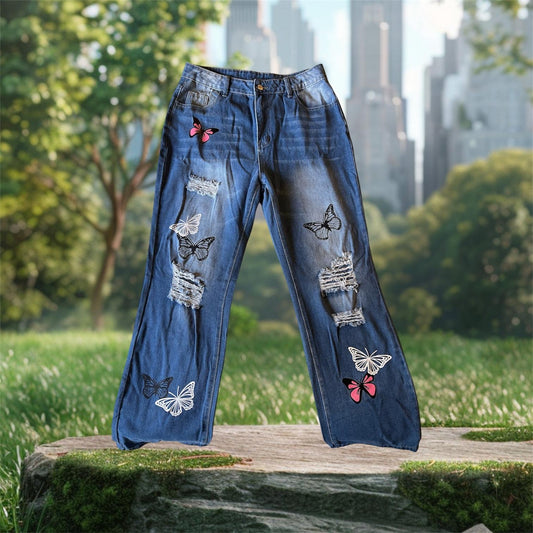 Butterfly 🦋 Ripped Jean