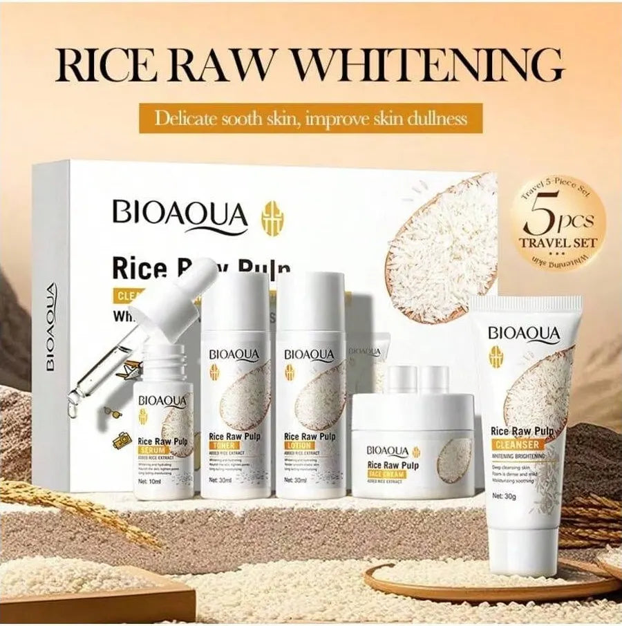 BIOAQUA Rice Raw Pulp Skincare Set