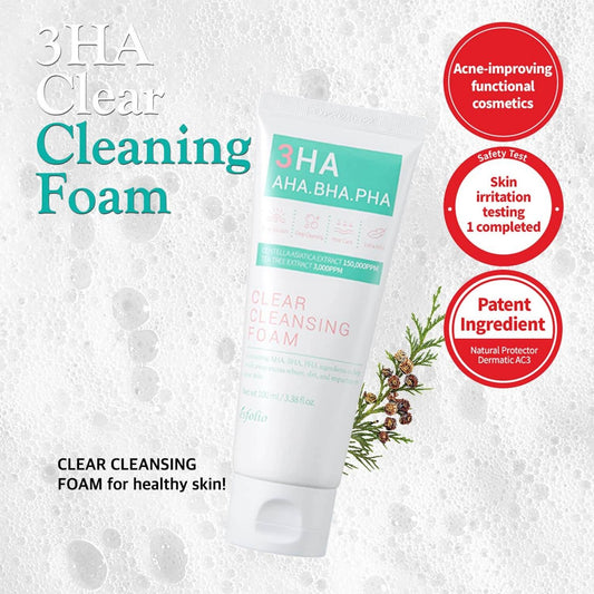 3HA CLEAR CLEASING FOAM