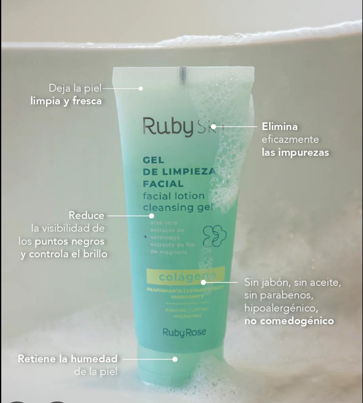 Ruby Lotion Facial Cleansing Gel Collagen