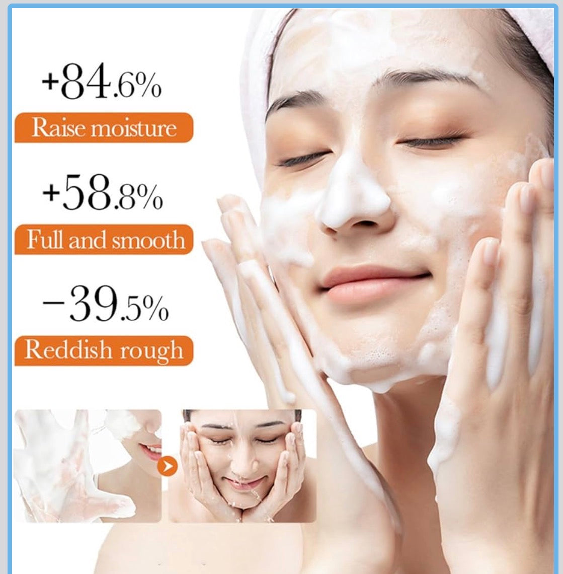Turmeric facial foam cleanser