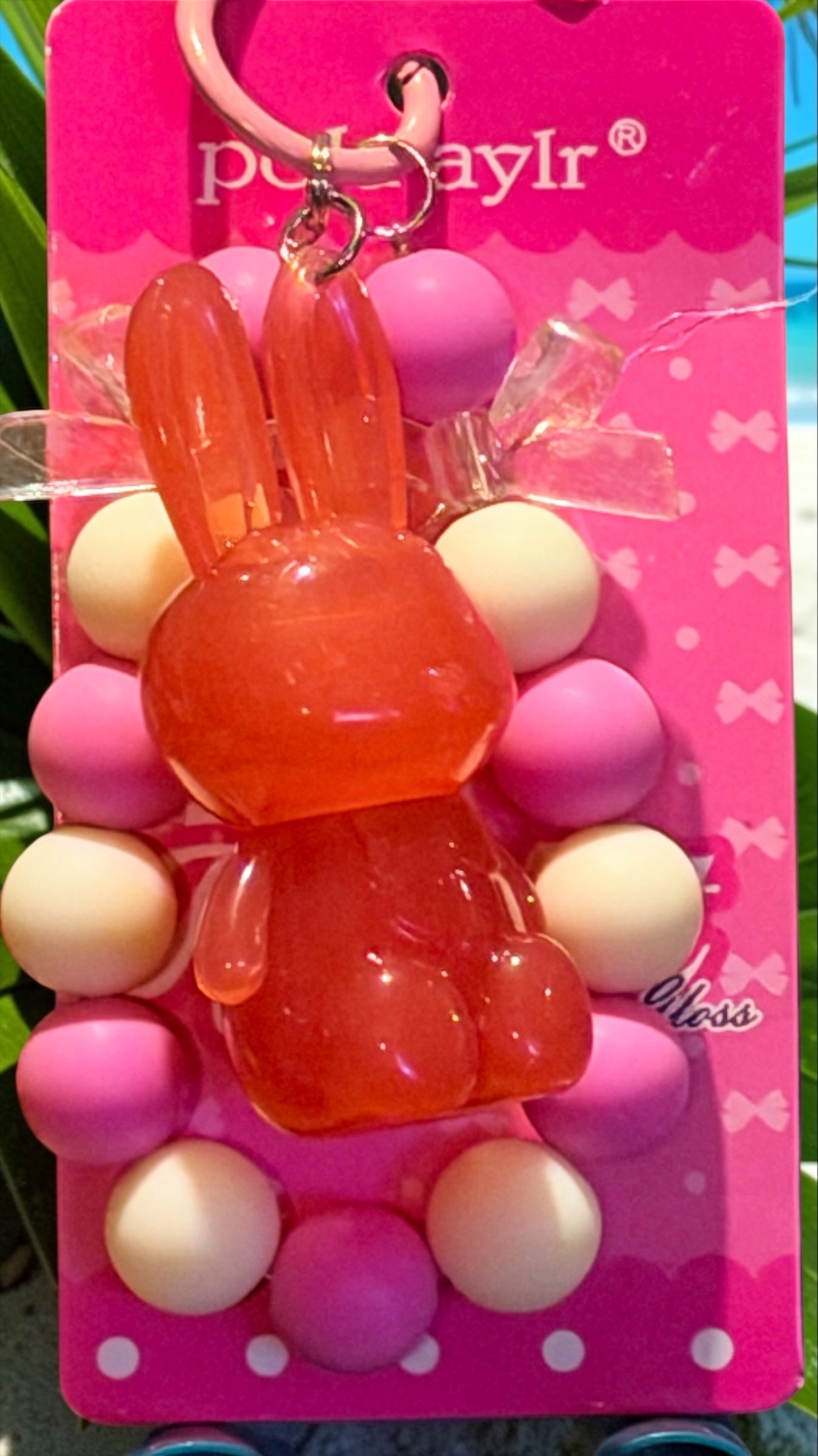 Bear key chain lip gloss