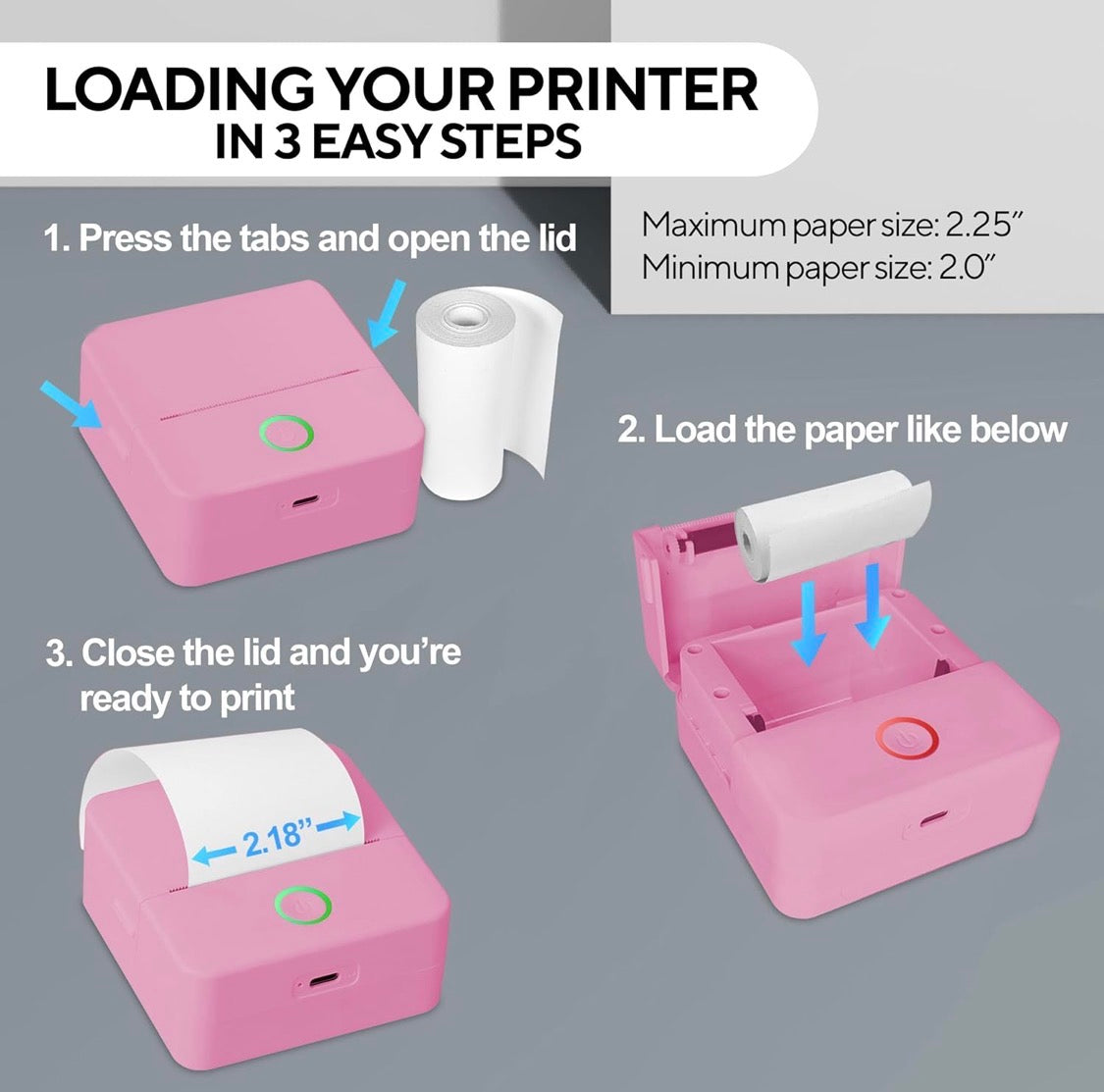 CORE INNOVATION WIRELESS PORTABLE THERMAL PRINTER BUNDLE