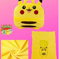 POKEMON BLANKET & BAG