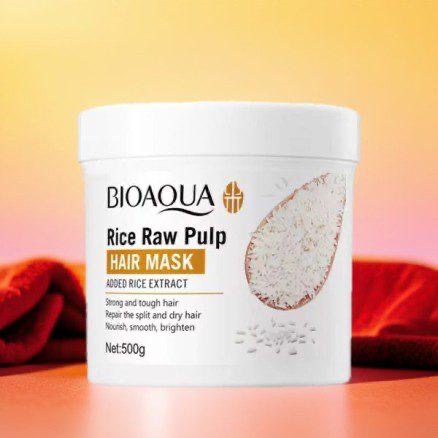 Bioaqua Raw Rice Pulp Hair Mask 500g