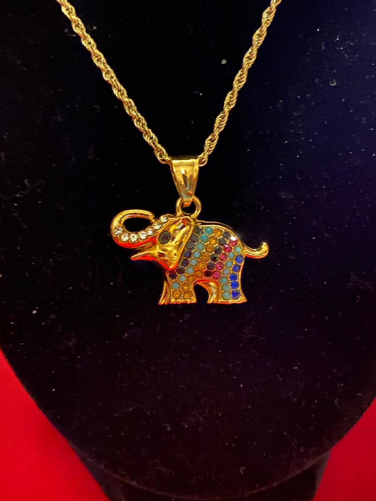 Chain with elephant pendant