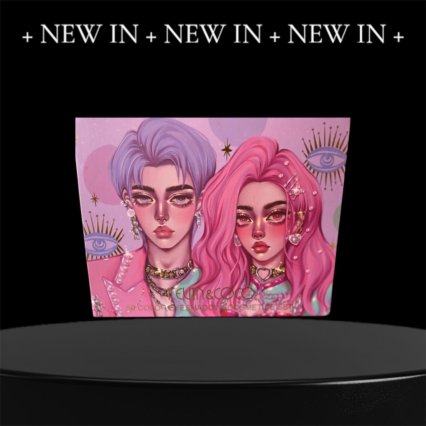 Kevin & Coco 50 Color Eyeshadow & Cosmetic Set