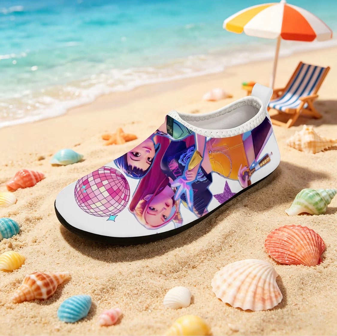 Fashion K-Pop Hunt Girl Group Outdoor Flat Water Shoes