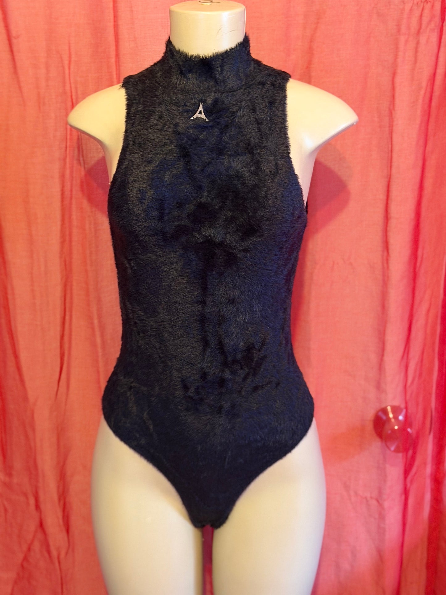 Manière De Voir Suede Body Suit w/half Sleeves
