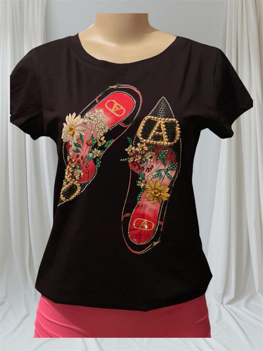 Shoes bling shirt