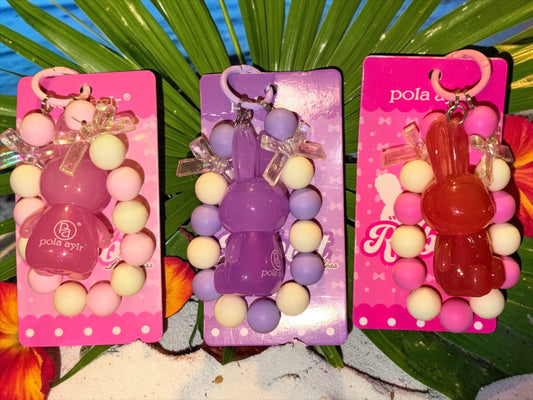 Bear key chain lip gloss