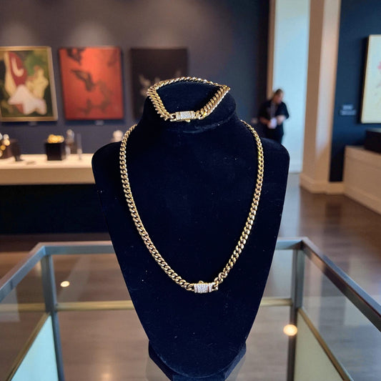 Choker with bracelet set