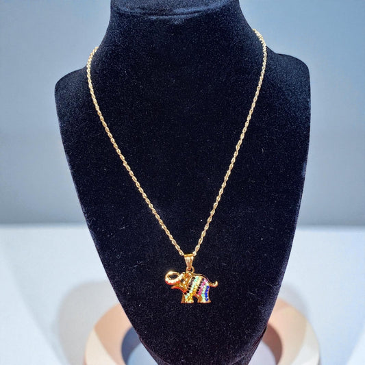 Chain with elephant pendant