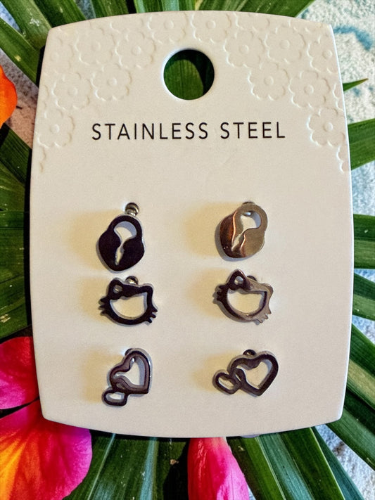 STAINLESS STEEL EARRING (STUDS)