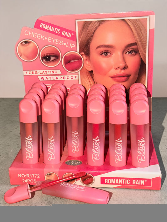 ROMANTIC RAIN CHEEKS, EYES, & LIPS LONGLASTING WATERPROOF 24pcs
