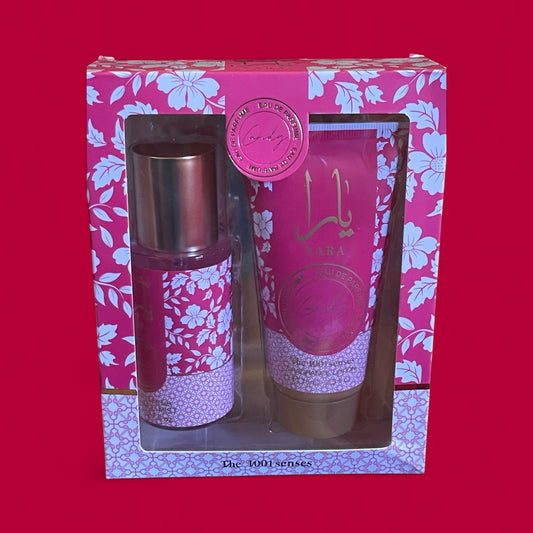 Yara candy fragrance mist & lotion set