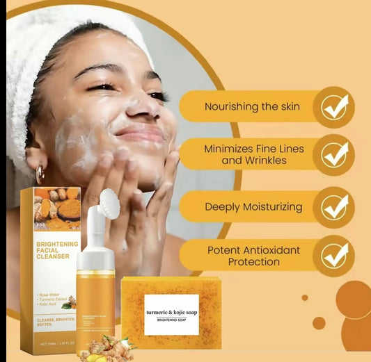 Turmeric facial foam cleanser