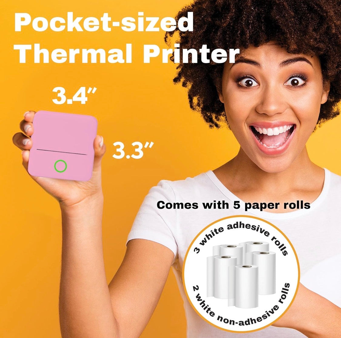 CORE INNOVATION WIRELESS PORTABLE THERMAL PRINTER BUNDLE