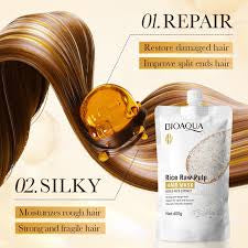 Bioaqua Rice raw pulp hair mask conditioner