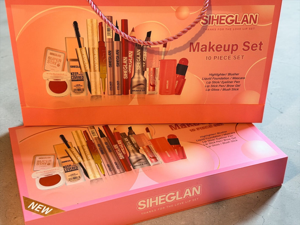 10-Piece Makeup Tool Set with Bag