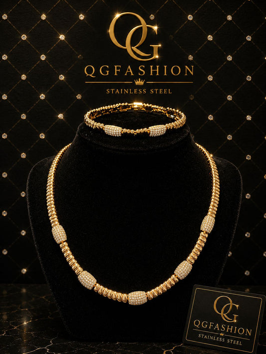 Gold Stainless Steel Chain Set
