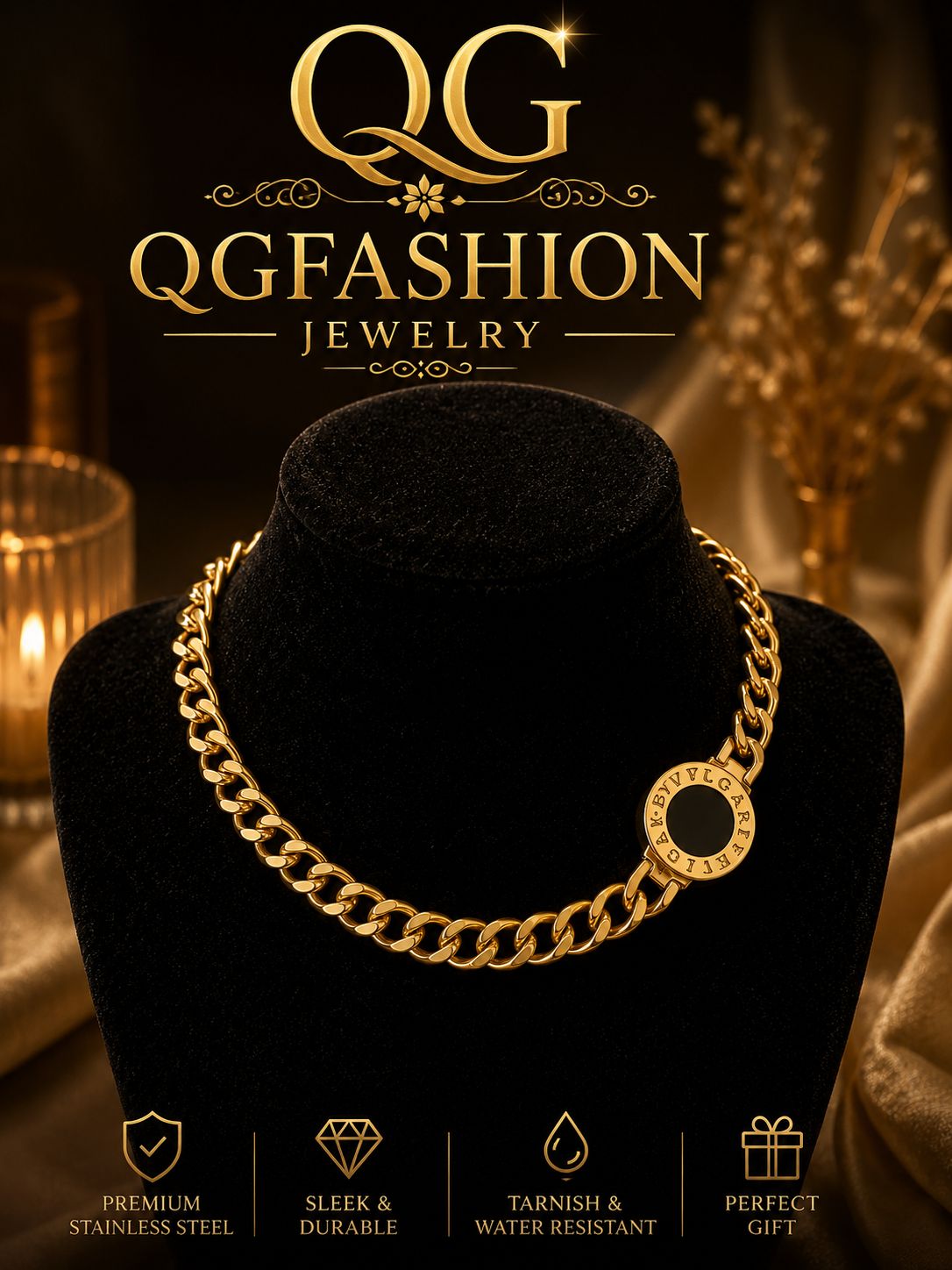 Gold Stainless Steel Pendant