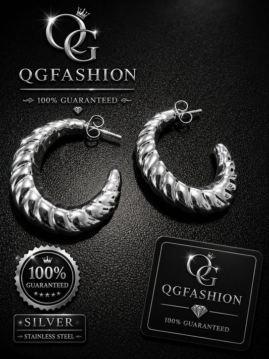 Silver Hoop Earrings