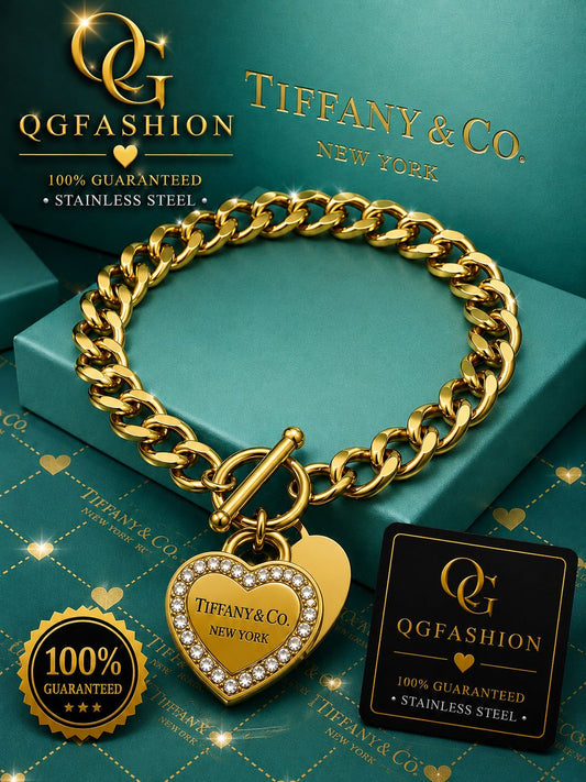 Gold Stainless Steel Bracelet Charm