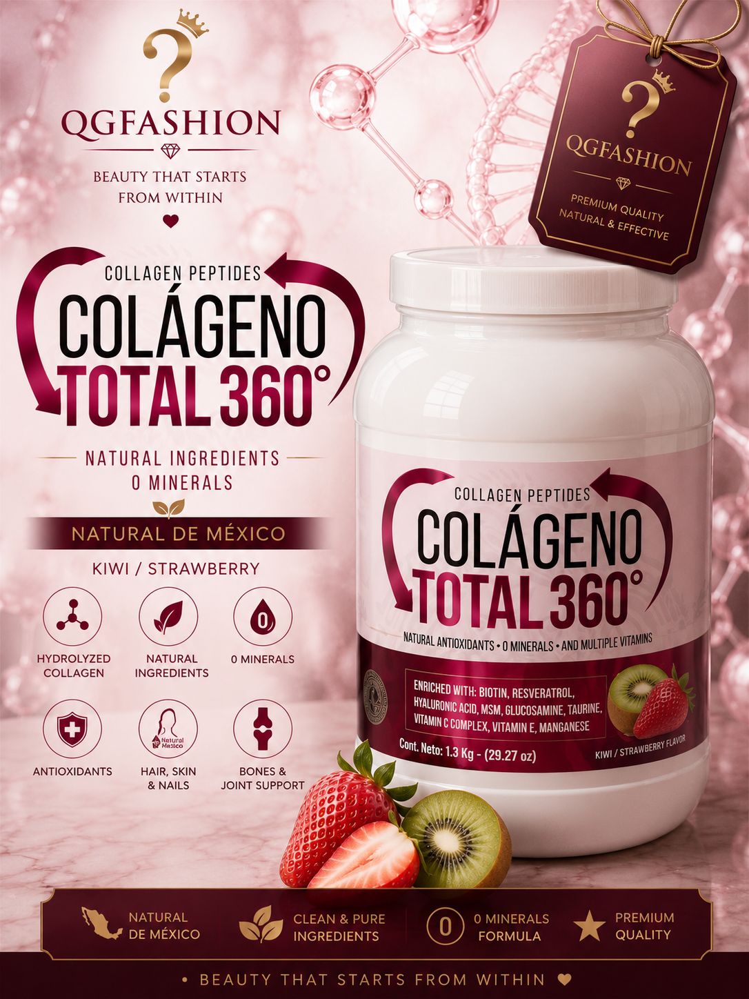 Collagen Drink Powder Kiwi & Strawberry