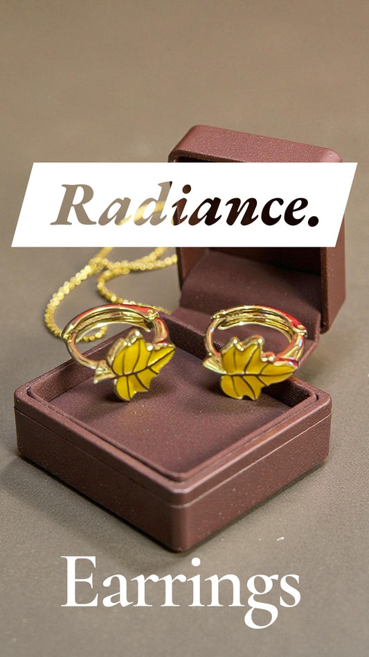 Leaf small earrings