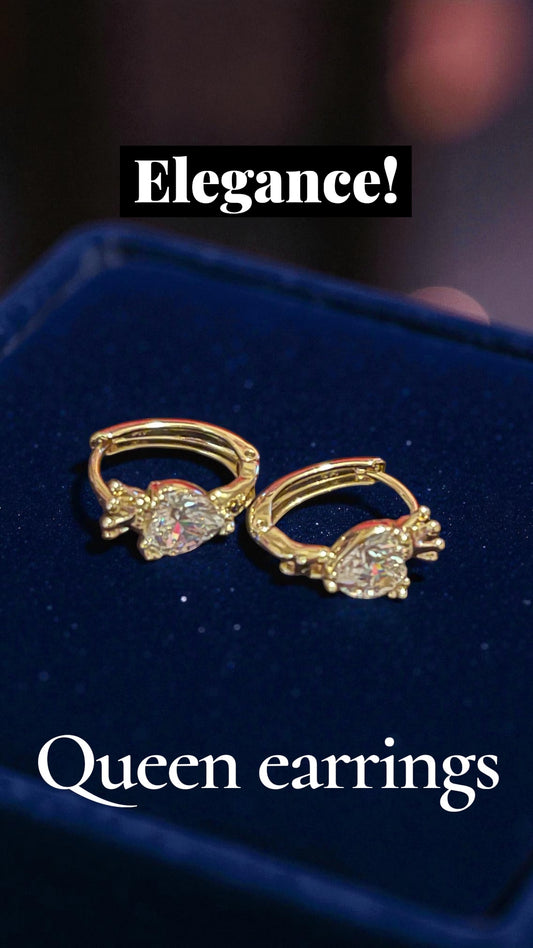 Queen earrings