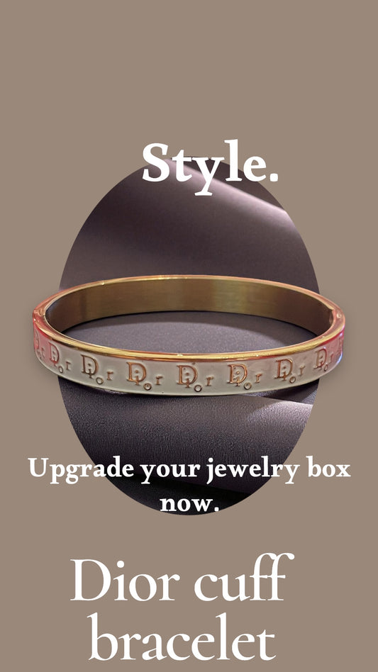 D bangle cuff bracelet